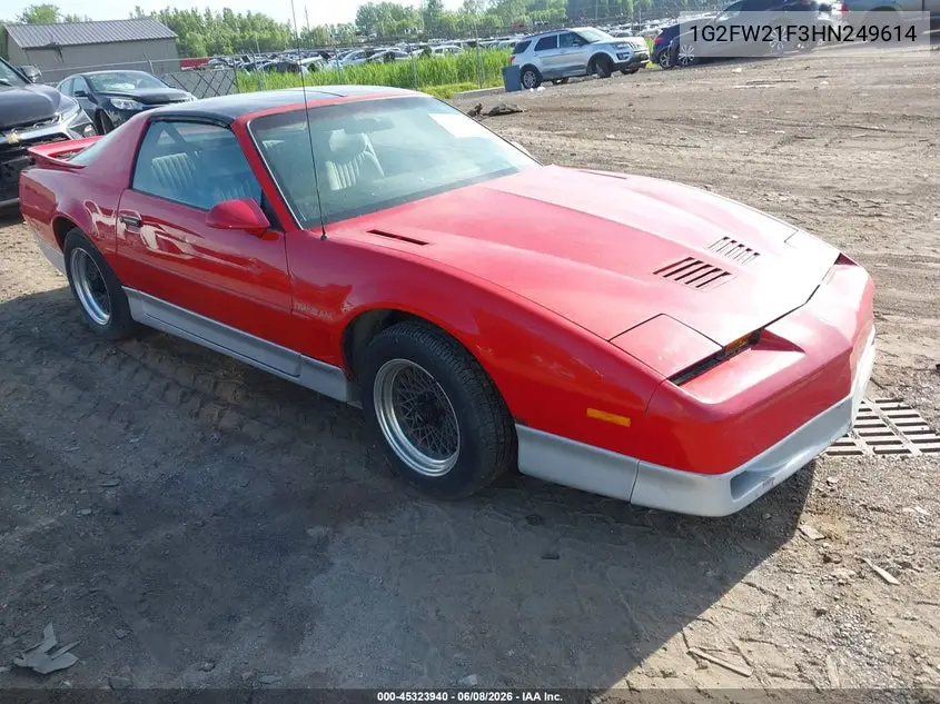 1987 Pontiac Firebird Trans Am VIN: 1G2FW21F3HN249614 Lot: 45323940