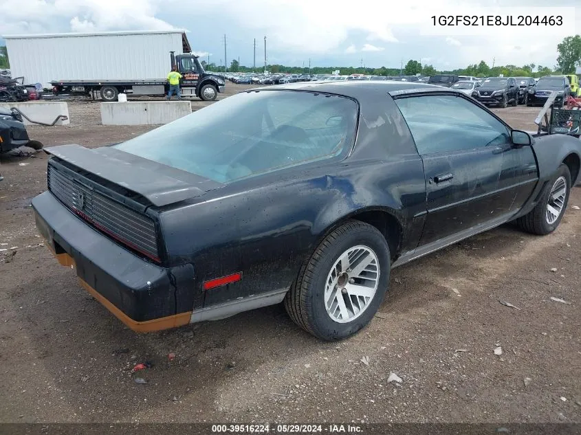 1988 Pontiac Firebird VIN: 1G2FS21E8JL204463 Lot: 39516224