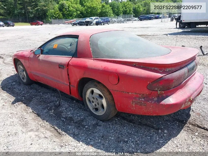 1993 Pontiac Firebird VIN: 2G2FS22S8P2209577 Lot: 39531529