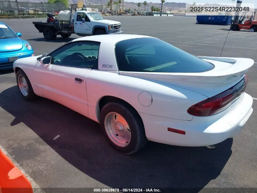 1994 Pontiac Firebird VIN: 2G2FS22S4R2232048 Lot: 39639679