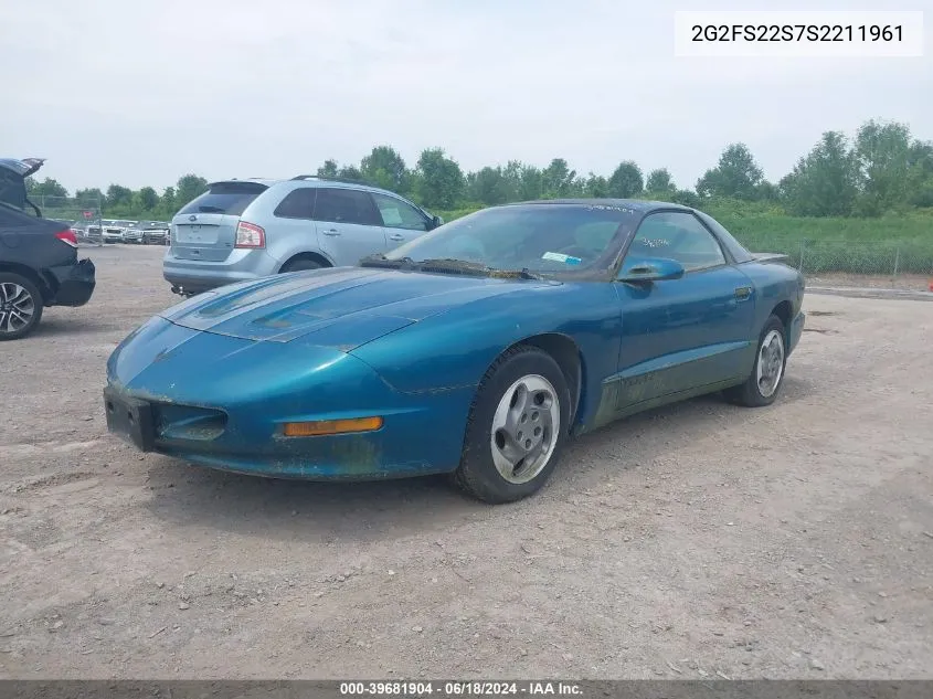 1995 Pontiac Firebird VIN: 2G2FS22S7S2211961 Lot: 39681904