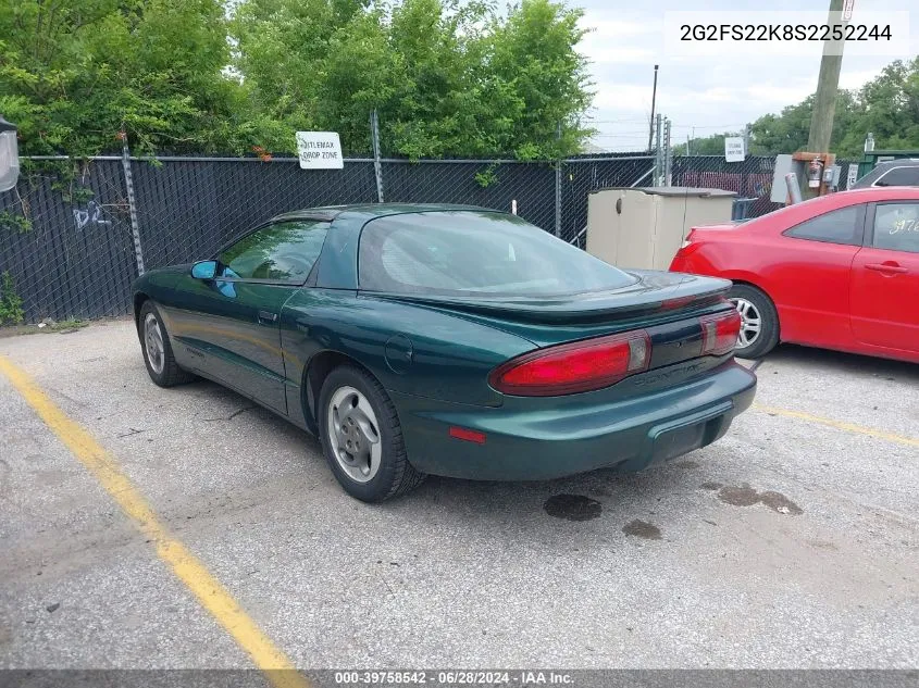 1995 Pontiac Firebird VIN: 2G2FS22K8S2252244 Lot: 39758542