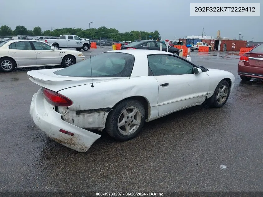 1996 Pontiac Firebird VIN: 2G2FS22K7T2229412 Lot: 39733297