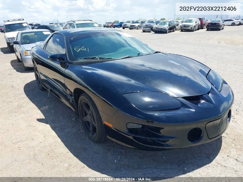 1999 Pontiac Firebird Trans Am VIN: 2G2FV22G3X2212406 Lot: 39719854