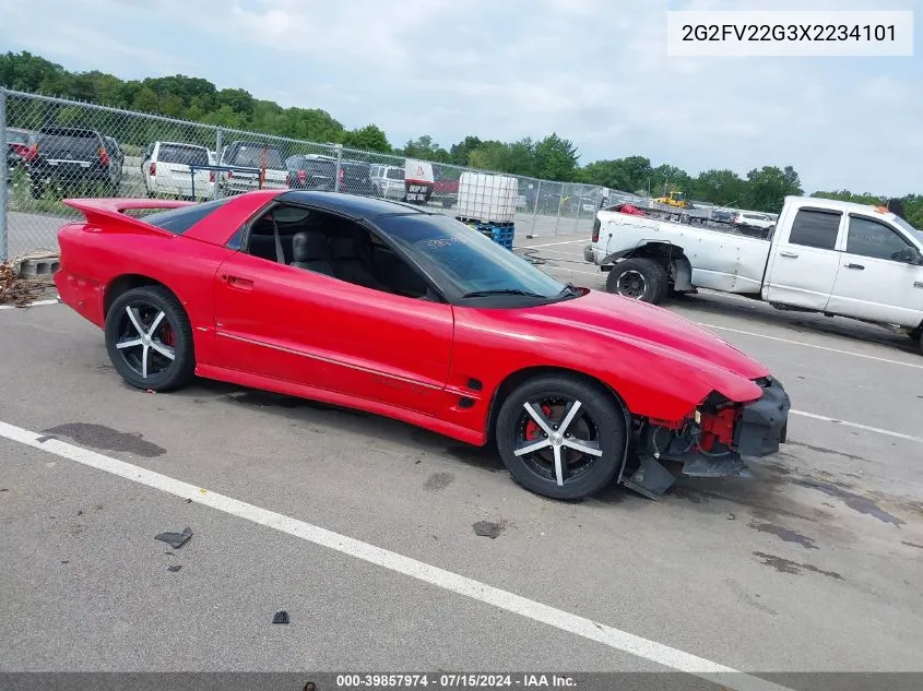 1999 Pontiac Firebird Trans Am VIN: 2G2FV22G3X2234101 Lot: 39857974