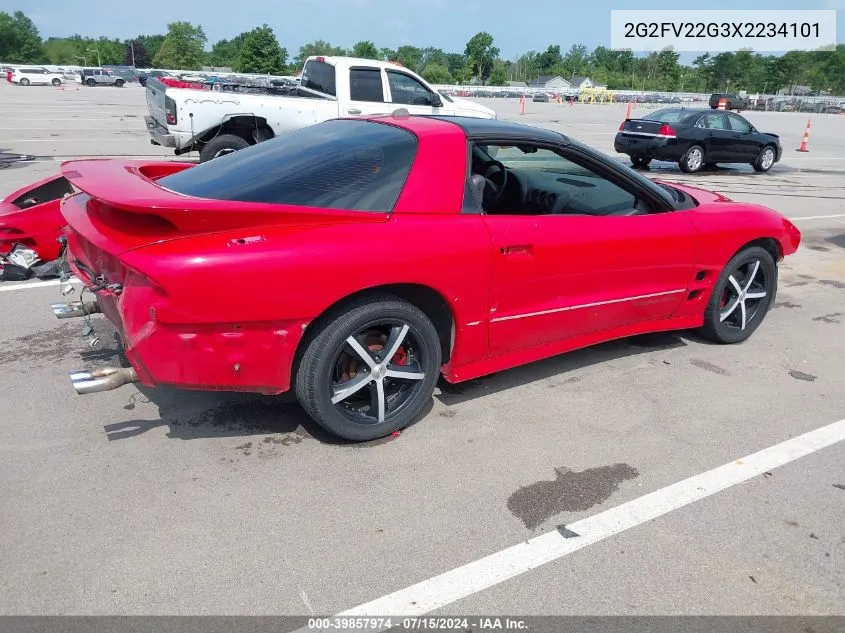 1999 Pontiac Firebird Trans Am VIN: 2G2FV22G3X2234101 Lot: 39857974