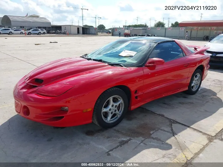 2G2FV22G4Y2119220 2000 Pontiac Firebird Trans Am