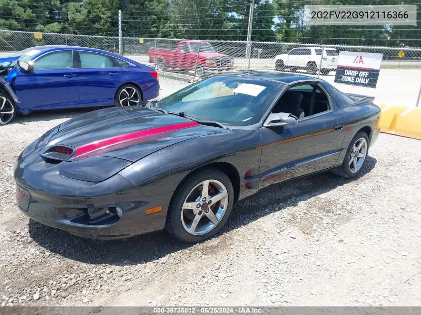 2001 Pontiac Firebird Formula VIN: 2G2FV22G912116366 Lot: 39735012