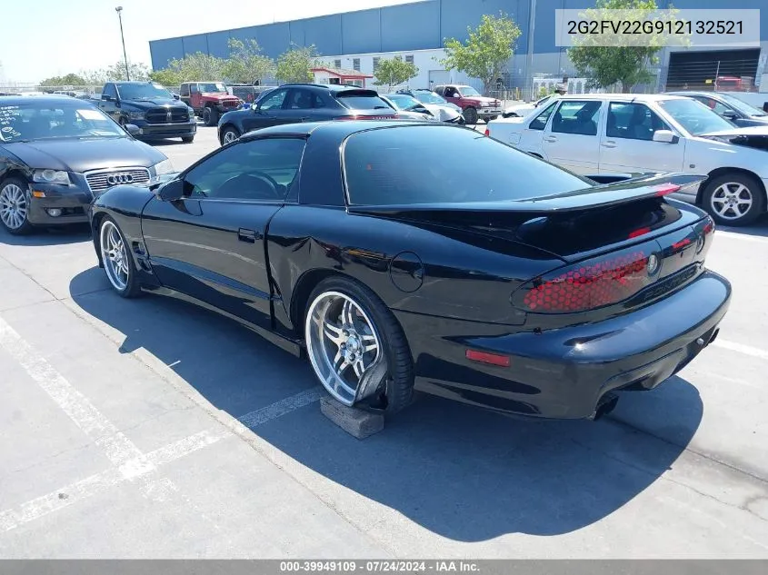 2001 Pontiac Firebird Trans Am VIN: 2G2FV22G912132521 Lot: 39949109