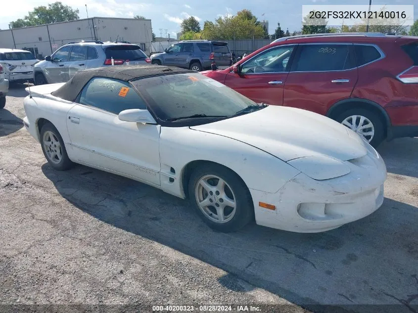 2G2FS32KX12140016 2001 Pontiac Firebird