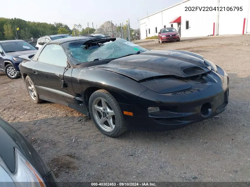 2G2FV22G412106795 2001 Pontiac Firebird Formula/Trans Am