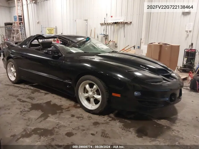 2002 Pontiac Firebird Trans Am VIN: 2G2FV22G722138464 Lot: 39508774