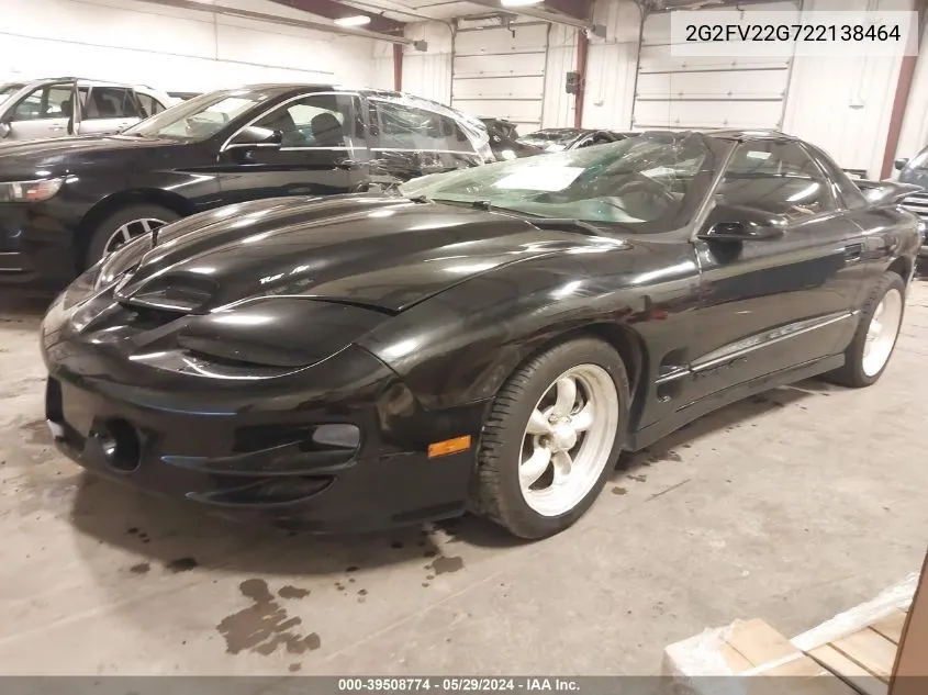 2G2FV22G722138464 2002 Pontiac Firebird Trans Am