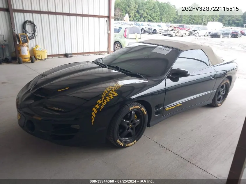 2G2FV32G722115515 2002 Pontiac Firebird Trans Am