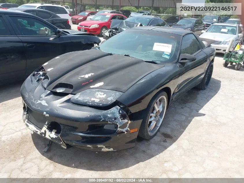 2G2FV22G922146517 2002 Pontiac Firebird Trans Am