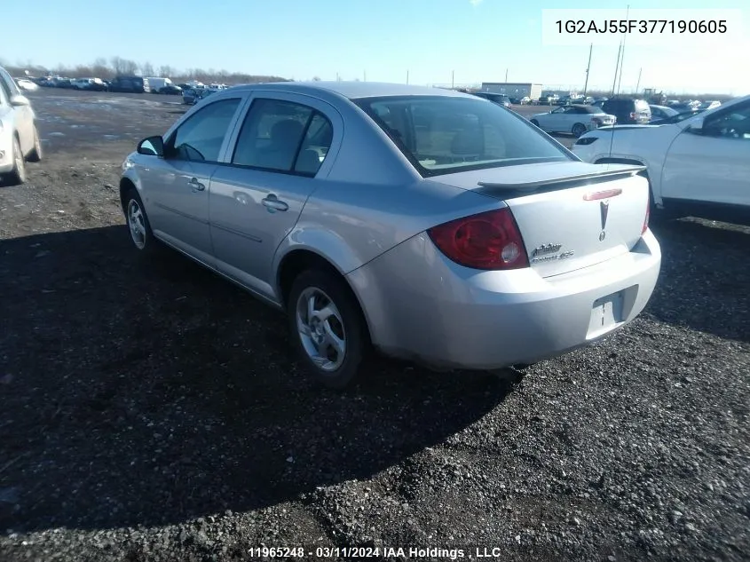 2007 Pontiac G5 VIN: 1G2AJ55F377190605 Lot: 11965248