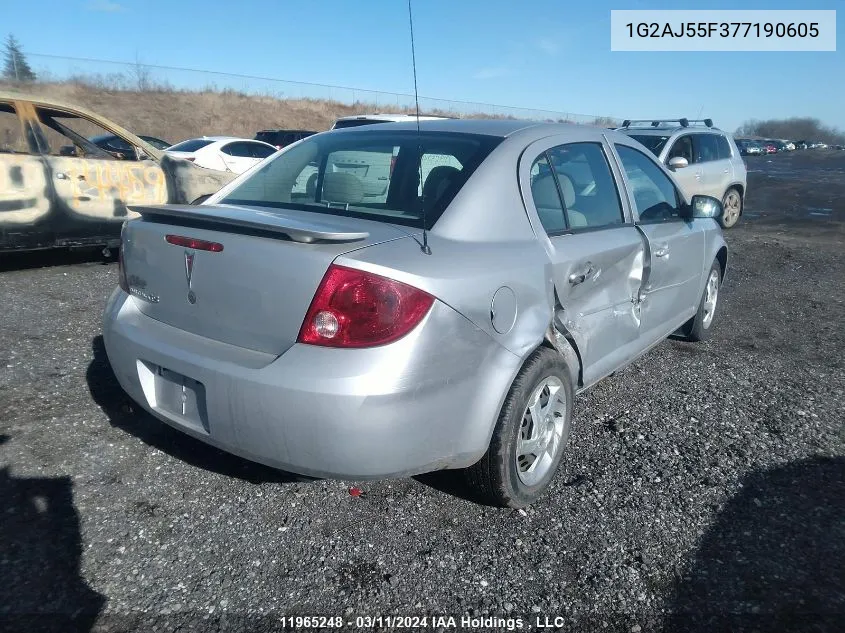 1G2AJ55F377190605 2007 Pontiac G5