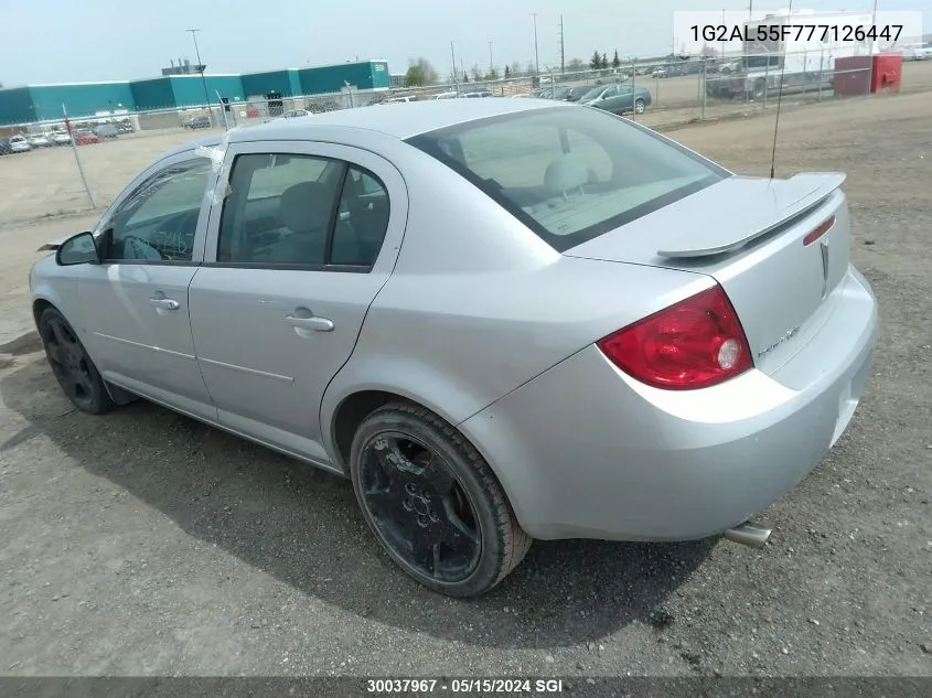 2007 Pontiac G5 Se VIN: 1G2AL55F777126447 Lot: 30037967