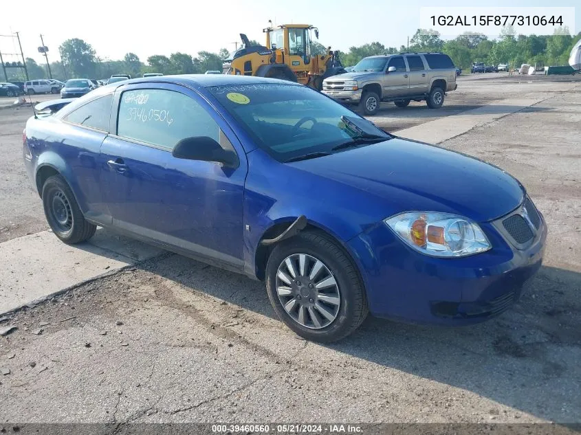 2007 Pontiac G5 VIN: 1G2AL15F877310644 Lot: 39460560