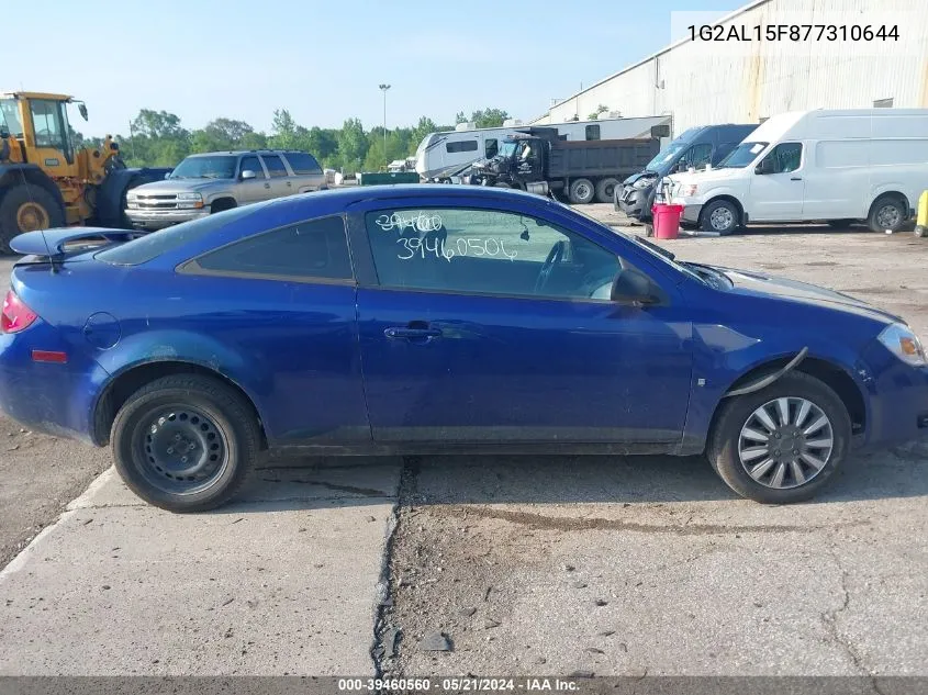 1G2AL15F877310644 2007 Pontiac G5