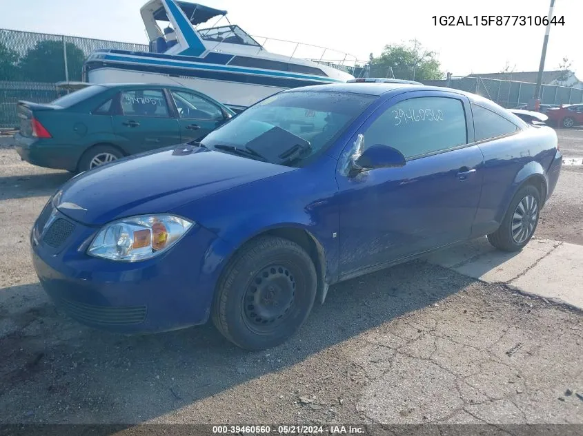 1G2AL15F877310644 2007 Pontiac G5