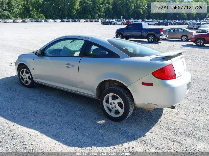 2007 Pontiac G5 VIN: 1G2AL15F577121739 Lot: 39710808