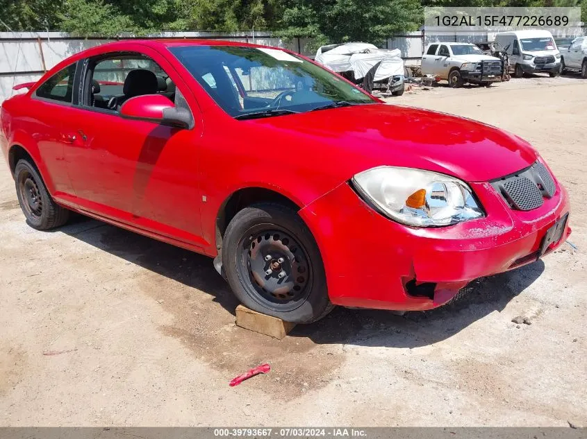 2007 Pontiac G5 VIN: 1G2AL15F477226689 Lot: 39793667