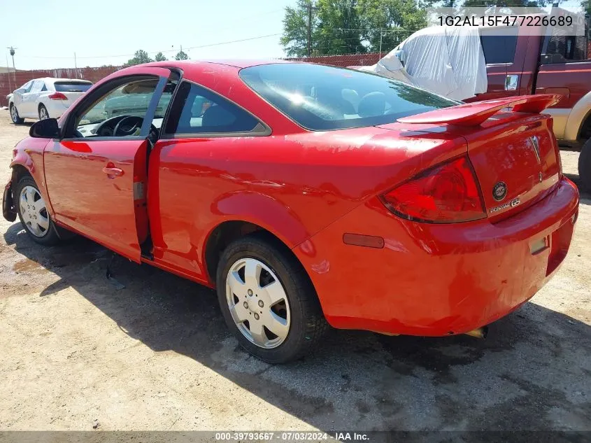 1G2AL15F477226689 2007 Pontiac G5