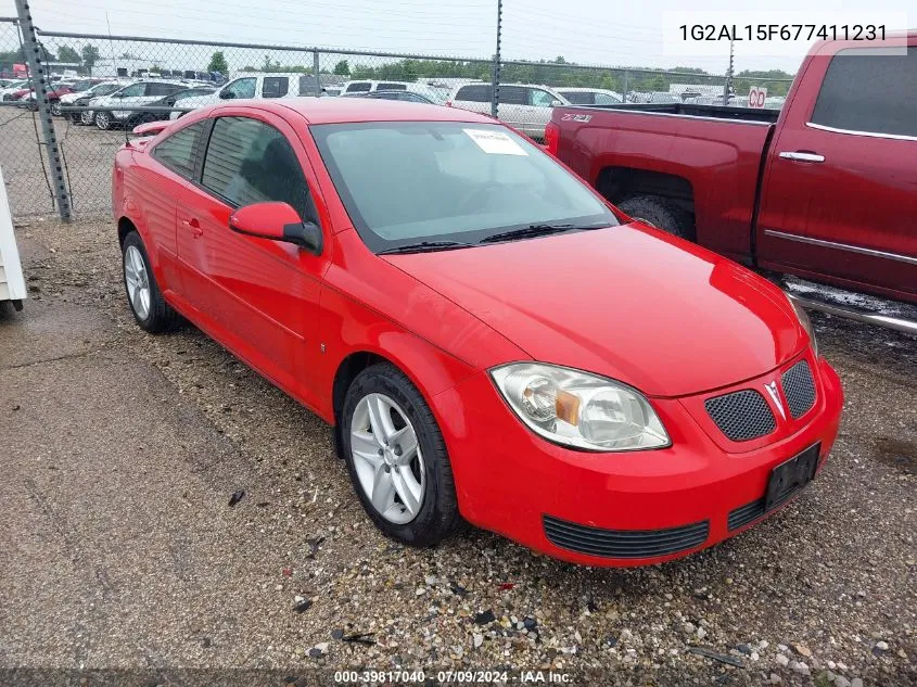 2007 Pontiac G5 VIN: 1G2AL15F677411231 Lot: 39817040