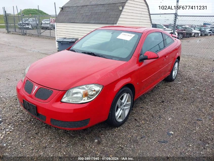 2007 Pontiac G5 VIN: 1G2AL15F677411231 Lot: 39817040