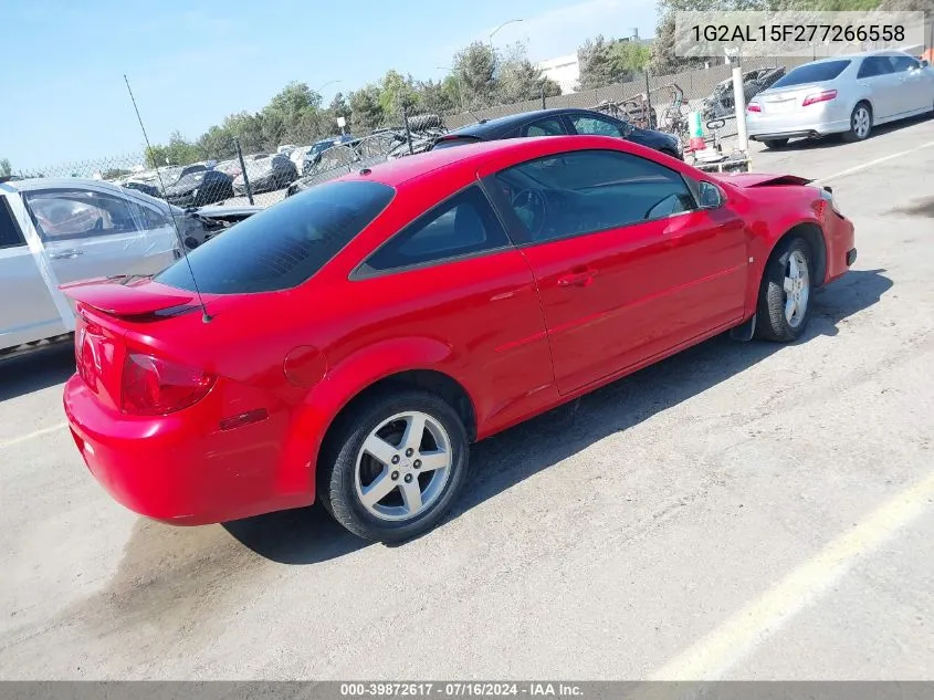 1G2AL15F277266558 2007 Pontiac G5