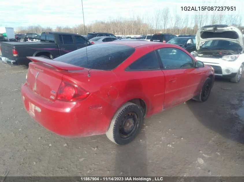 2008 Pontiac G5 Base/Se W/1Sa/Se W/1Sb VIN: 1G2AL15F087237951 Lot: 11867904