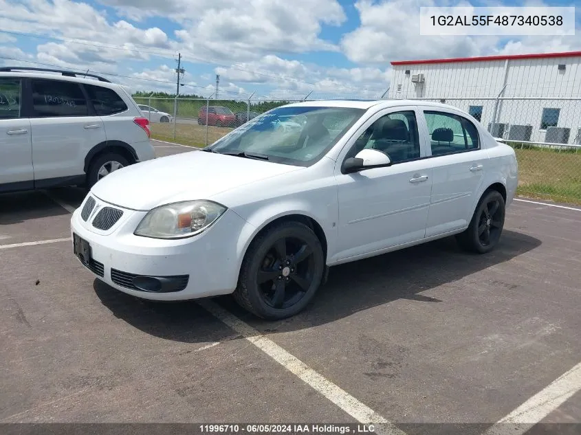 1G2AL55F487340538 2008 Pontiac G5