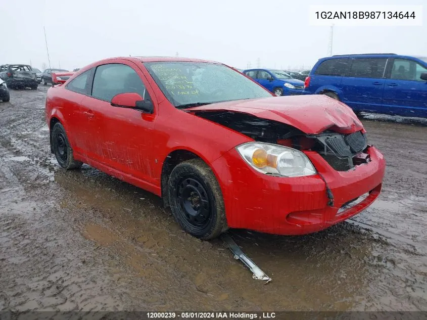 2008 Pontiac G5 Gt VIN: 1G2AN18B987134644 Lot: 12000239