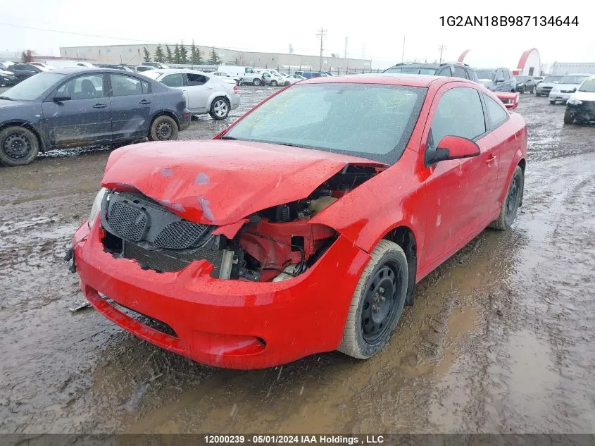 2008 Pontiac G5 Gt VIN: 1G2AN18B987134644 Lot: 12000239