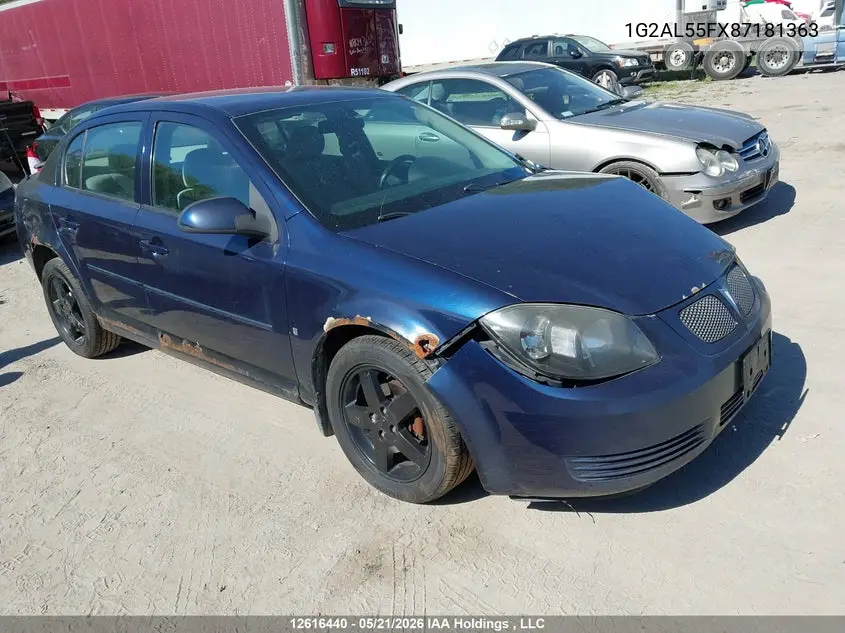 2008 Pontiac G5 Se VIN: 1G2AL55FX87181363 Lot: 12616440