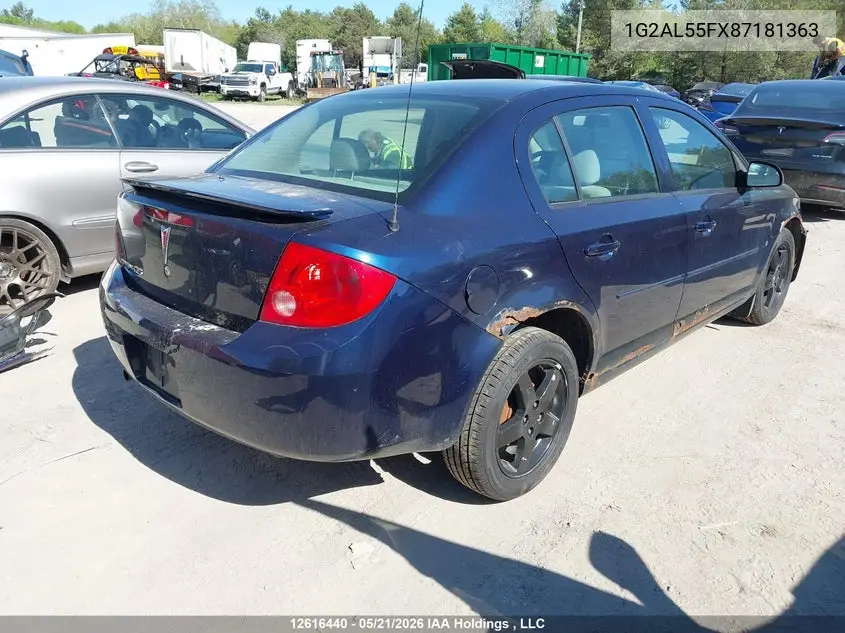 2008 Pontiac G5 Se VIN: 1G2AL55FX87181363 Lot: 12616440