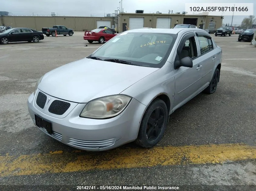 2008 Pontiac G5 VIN: 1G2AJ55F987181666 Lot: 20142741