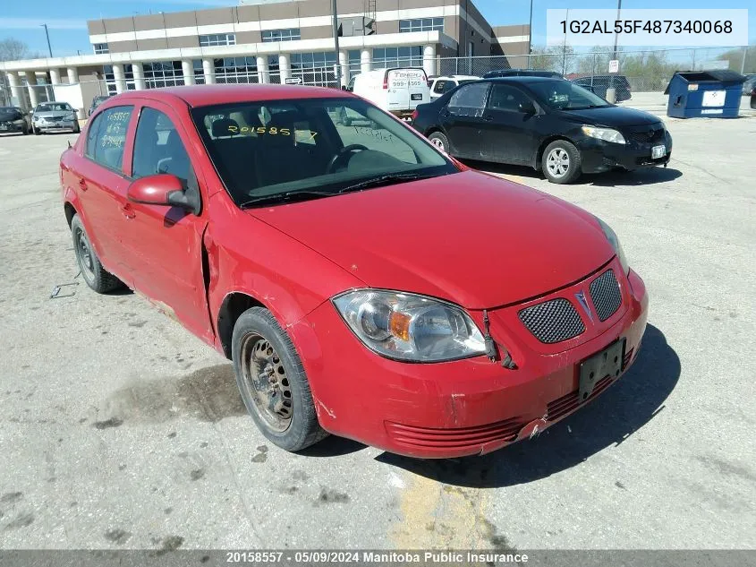 1G2AL55F487340068 2008 Pontiac G5 Se