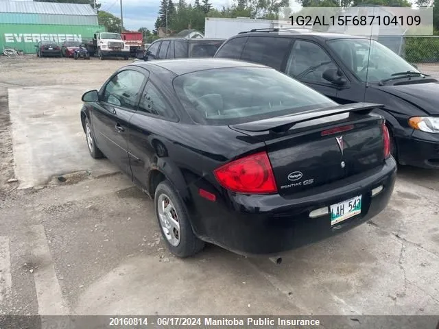 2008 Pontiac G5 VIN: 1G2AL15F687104109 Lot: 20160814