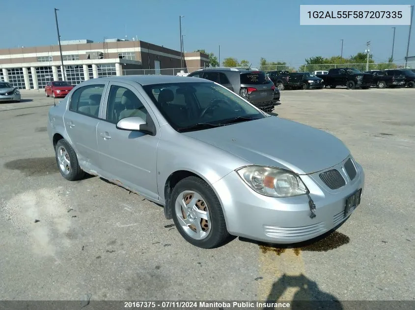 1G2AL55F587207335 2008 Pontiac G5 Se