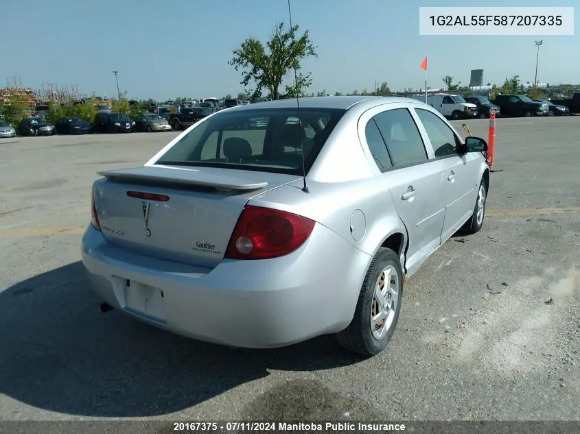 1G2AL55F587207335 2008 Pontiac G5 Se