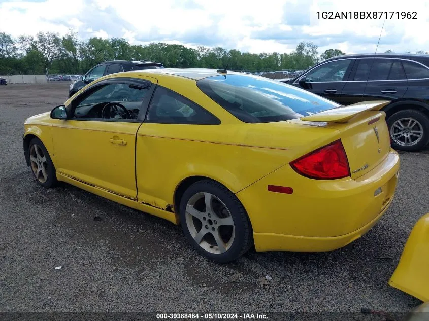 2008 Pontiac G5 Gt VIN: 1G2AN18BX87171962 Lot: 39388484