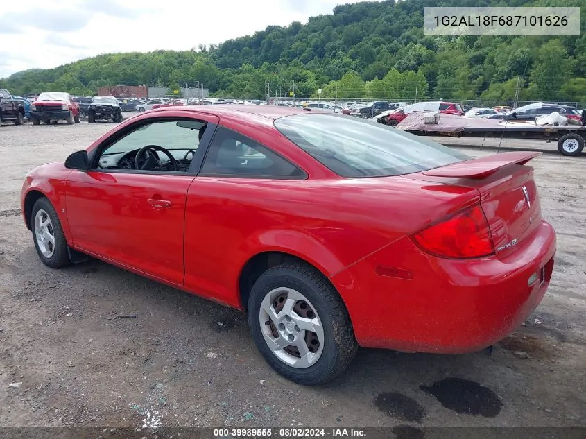 2008 Pontiac G5 VIN: 1G2AL18F687101626 Lot: 39989555