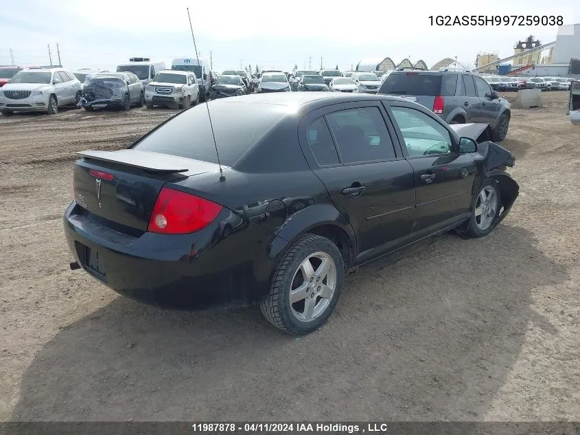 2009 Pontiac G5 VIN: 1G2AS55H997259038 Lot: 11987878