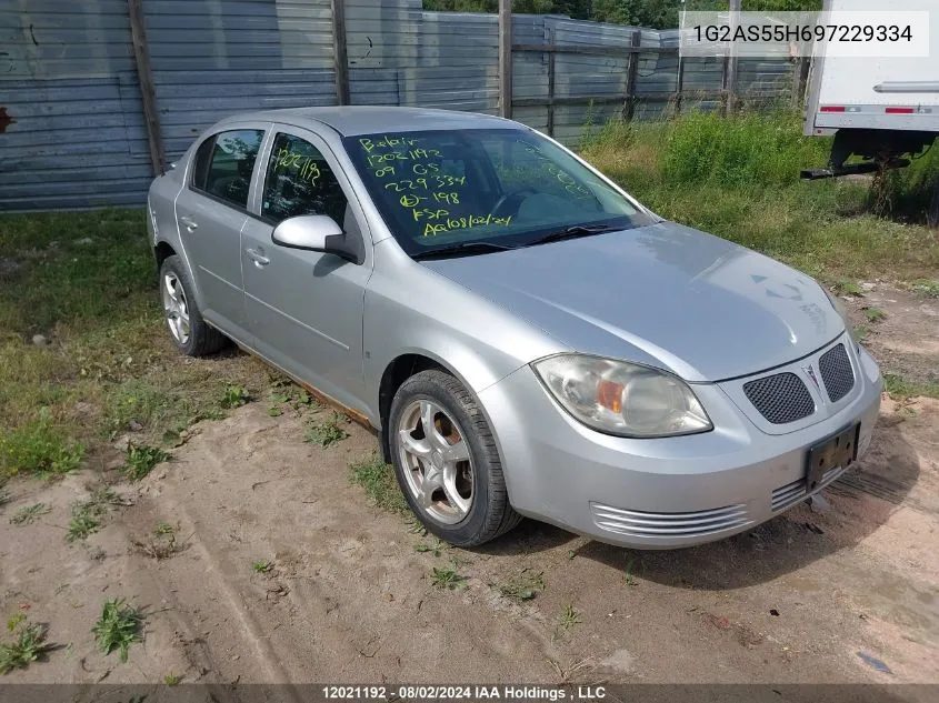 2009 Pontiac G5 VIN: 1G2AS55H697229334 Lot: 12021192