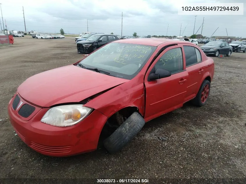 2009 Pontiac G5 Se VIN: 1G2AS55H497294439 Lot: 30038073