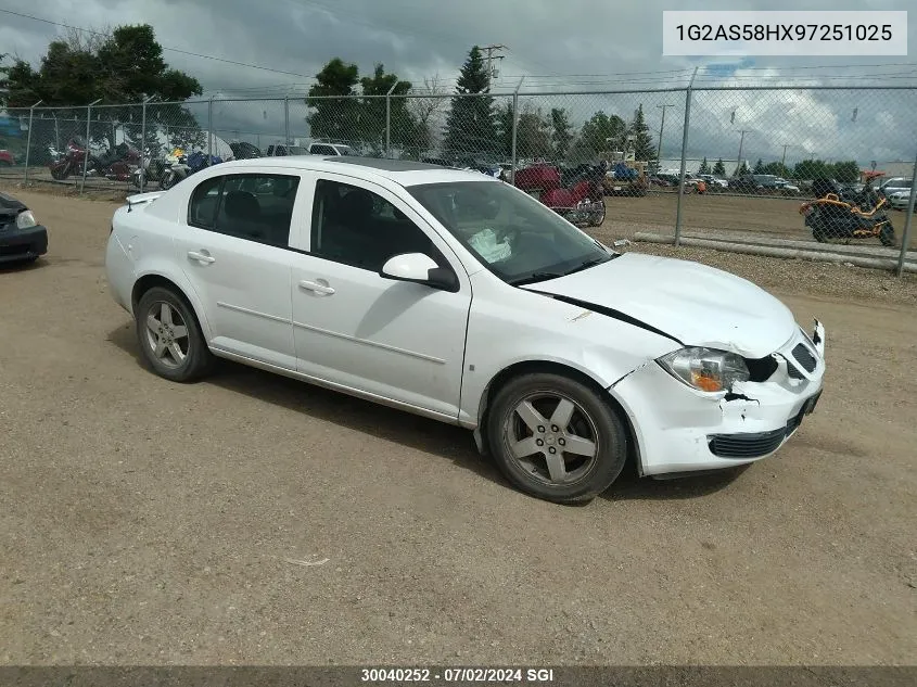 1G2AS58HX97251025 2009 Pontiac G5 Se