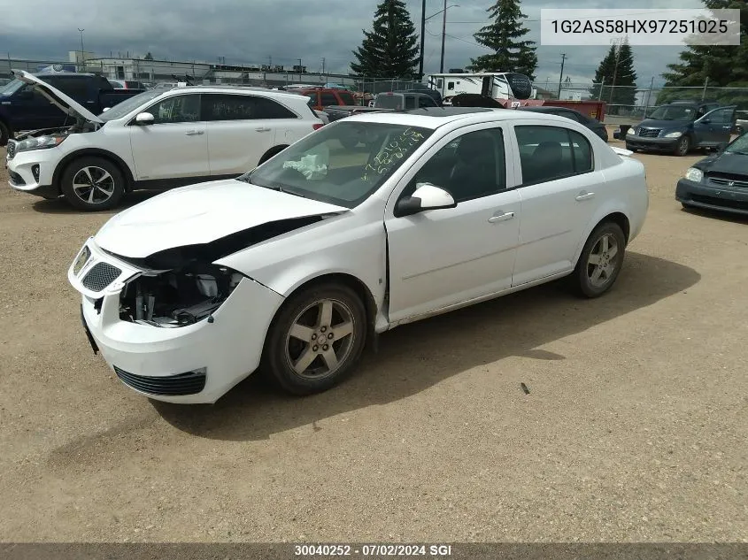 1G2AS58HX97251025 2009 Pontiac G5 Se