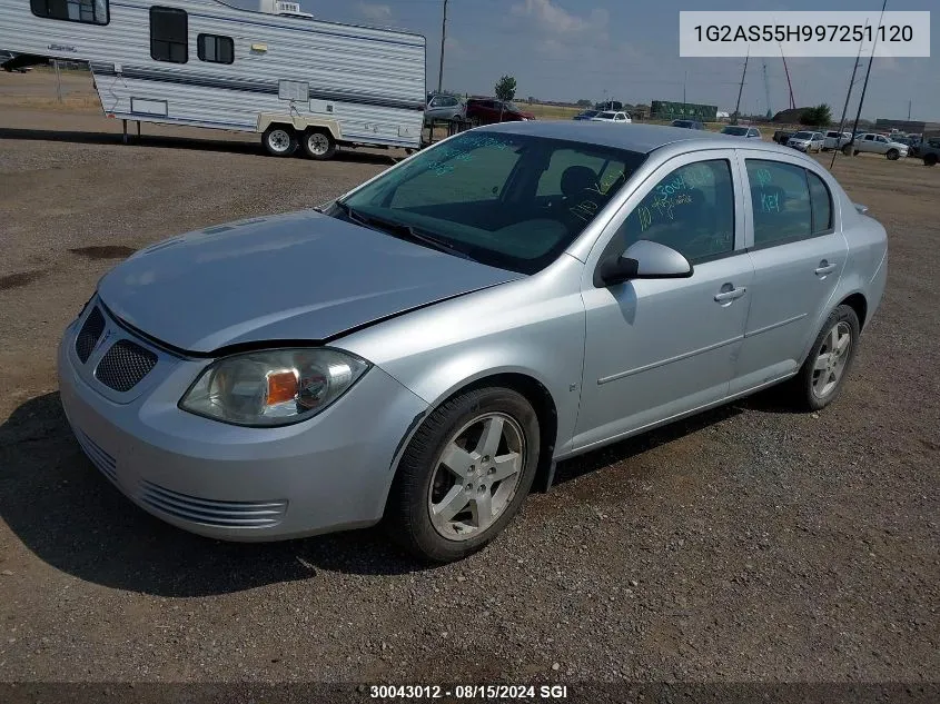 2009 Pontiac G5 Se VIN: 1G2AS55H997251120 Lot: 30043012